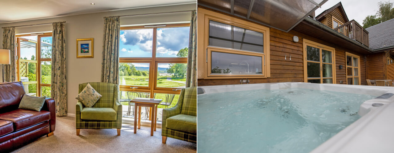 Interior view of Loch Lomond Lodges