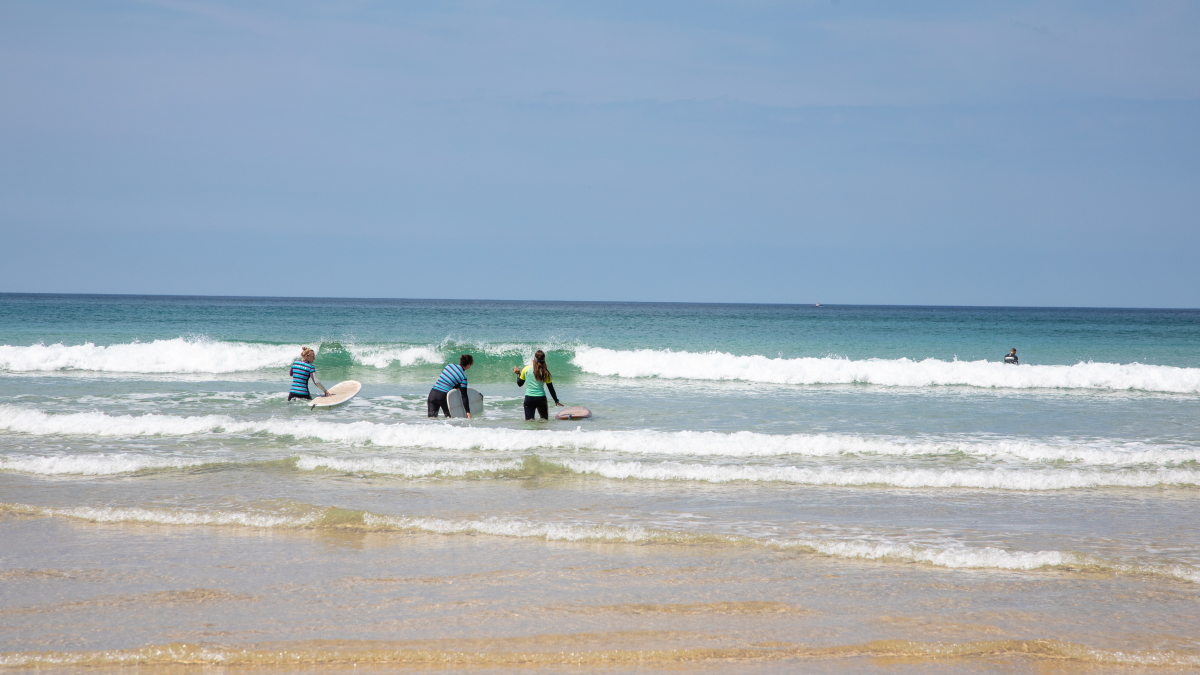 Surfing in Cornwall